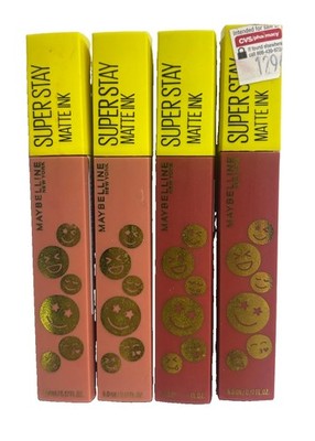 4x Maybelline Super Stay Matte Liquid Lipstick 2x 430 Mediator, 2 455 Harmonizer