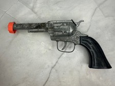 Vintage Pony Boy Metal Diecast Cap Gun Toy Revolver   Ornate Western Style