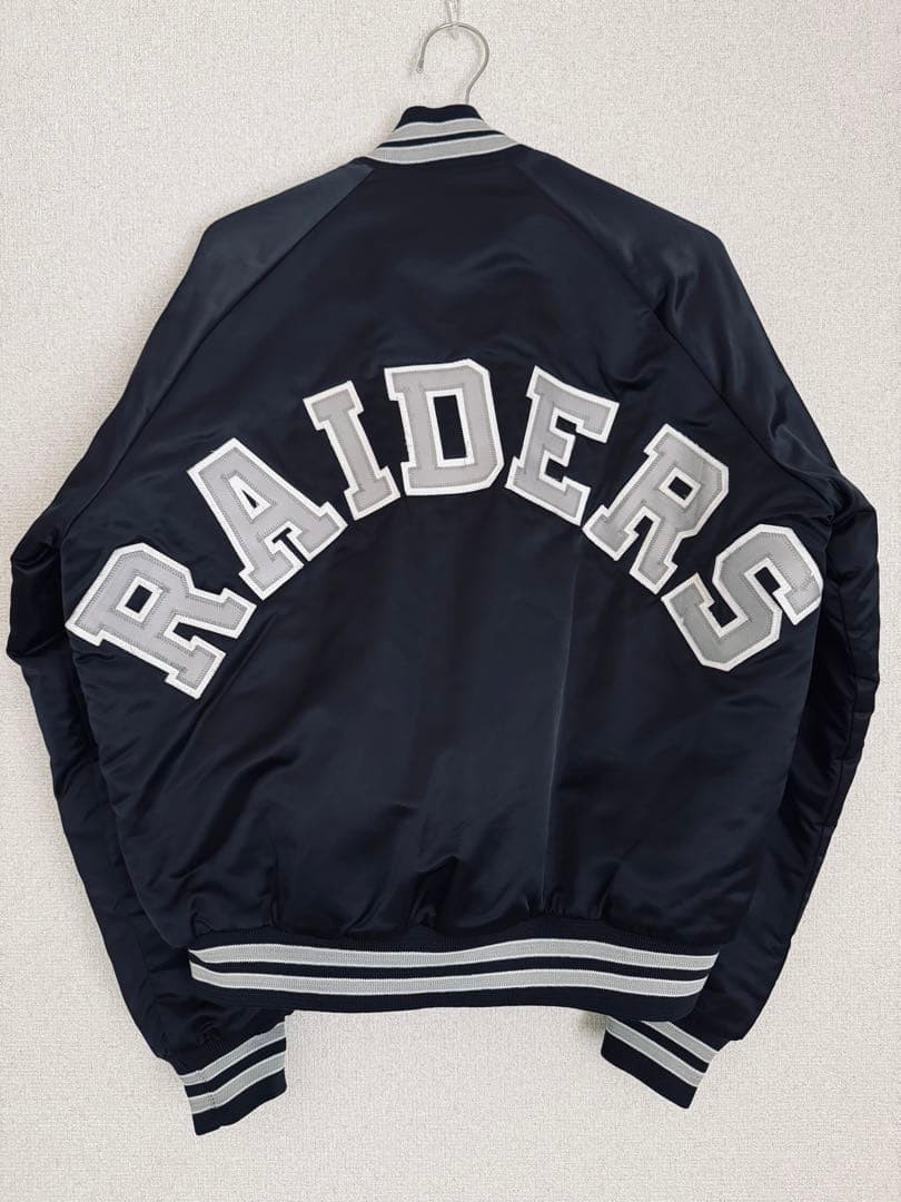 USA made 90s RAIDERS Raiders Chalkline stadium jacket