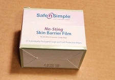 75 Safe n Simple SNS00807 Large No-Sting Skin Barrier Film Wipes Ex 2027 3 BOXES