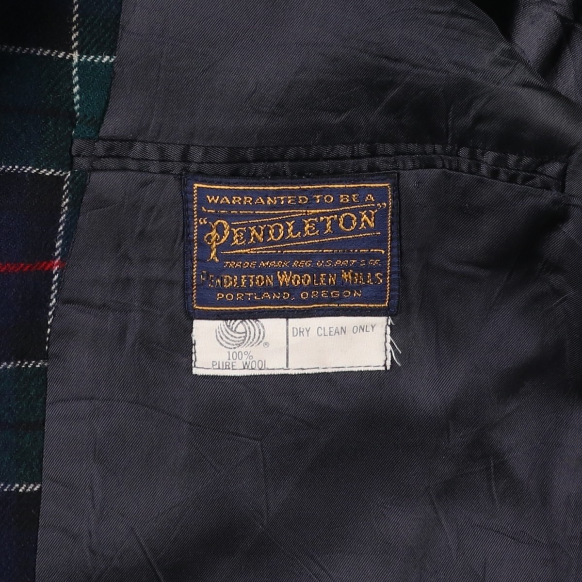 Pendleton 60s-70s Wool Check Pattern Tailored Jac… - image 4