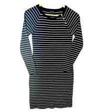 Ralph Lauren T-Shirt Dress Striped Preppy Nautical Long Sleeve Crest Comfort