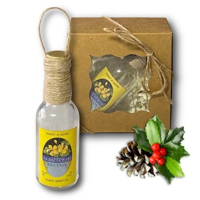 J.A. Baczewski Krupnik Tea-Rum Artisan Vintage Glass Bottle Unique Ornament