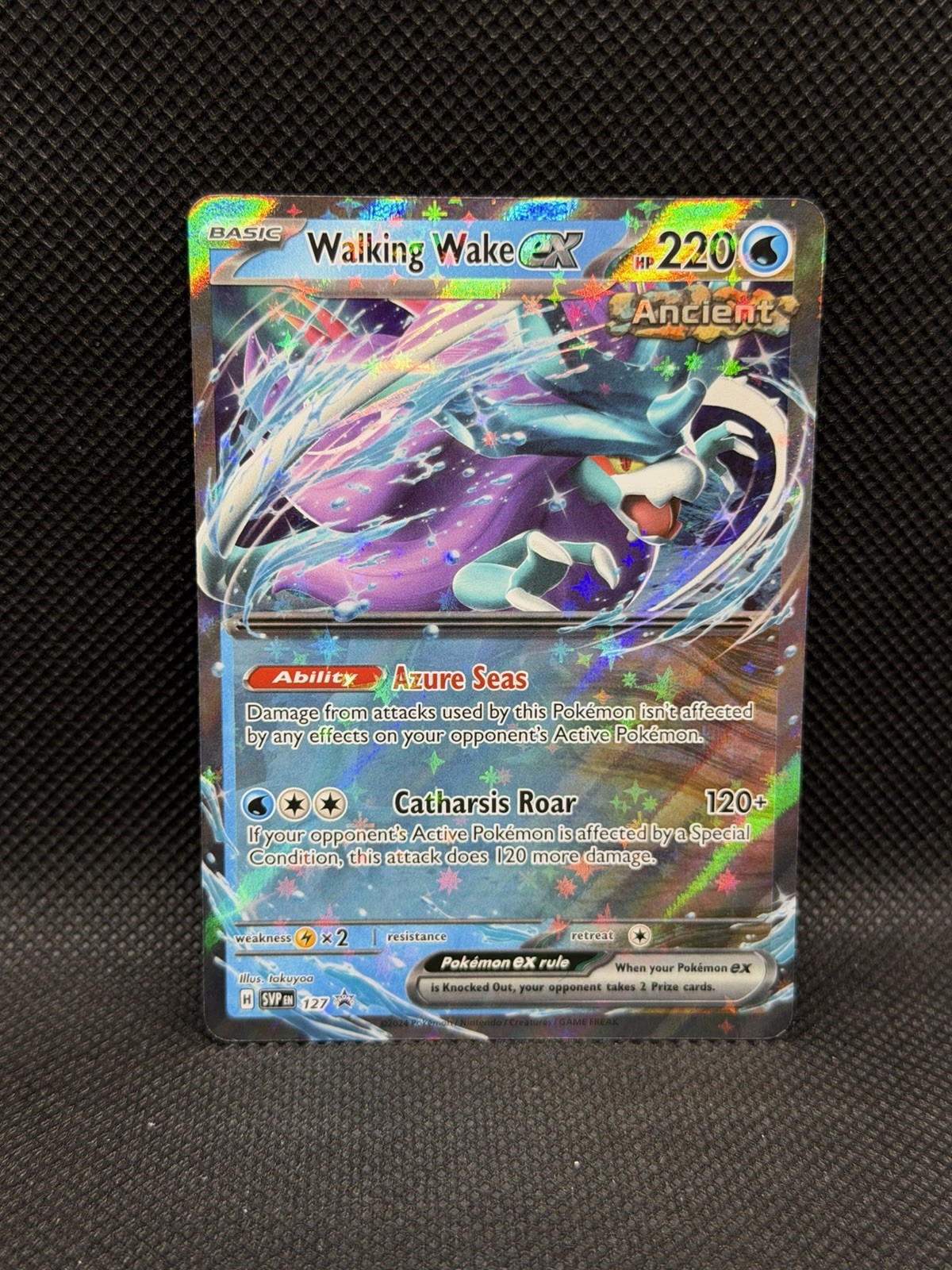 Walking Wake ex 127 PROMO BLACK STAR HOLO Scarlet & Violet Pokemon English Foil