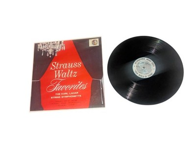 STRAUSS WALTZ FAVORITES THE KARL LAHAR STRING SYMPHONETTE LP VINYL RECORD