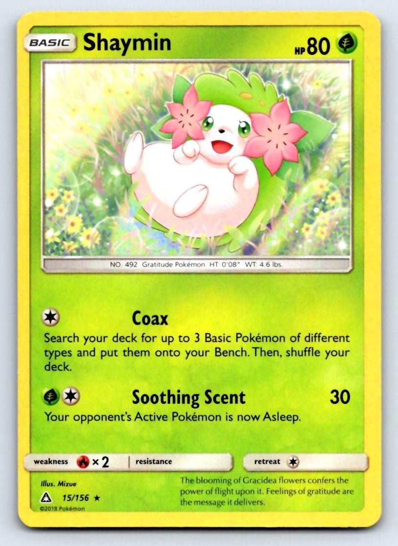 Shaymin 15/156 Holo Rare Ultra Prism Pokemon