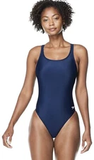 Speedo Women's Swimsuit One Piece Prolt Super Pro Solid Adult, 6/32 Navy