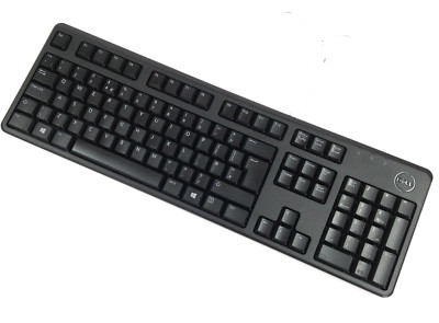 Dell USB Tastatur QWERTY englisch KB212-B höhenverstellbar black Keyboard UK OVP