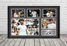 Carlos Alcaraz Signed Photo Print Poster Autographed Tennis Memorabilia
