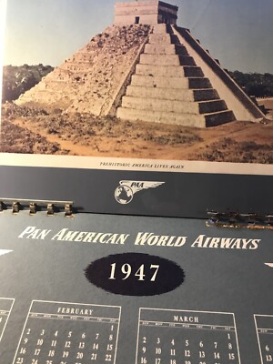 Pan American World Airways 1947 Prehistoric America Lives Again Photo RARE