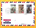 INDONESIA  AIRMAIL COVER STAMPS ....