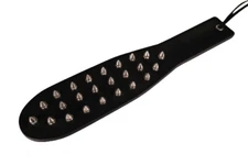 Hide Belting Leather Paddle Slapper with Spikes Double Strap Thick Spanking