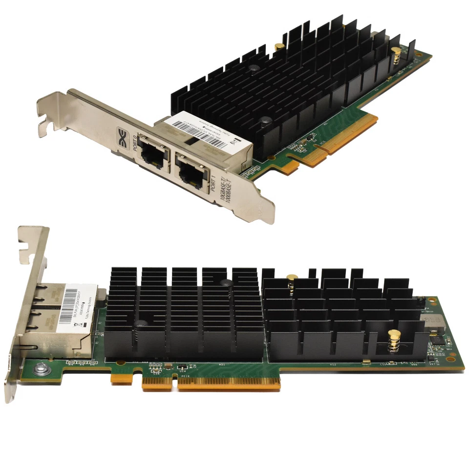 Fujitsu 10GbE Dual-Port Netzwerkadapter PCIe RJ45 A3C40185854 OCe14102B-NT-F FP - Bild 4 von 4