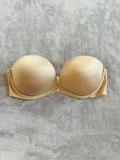 Victoria s Secret Women s Nude Tan Beige Padded Strapless Bra 34 C