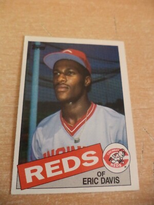 1985 Topps Baseball SPORT Trading Card 627 ERIC DAVIS 1980s CINCINNATI REDS