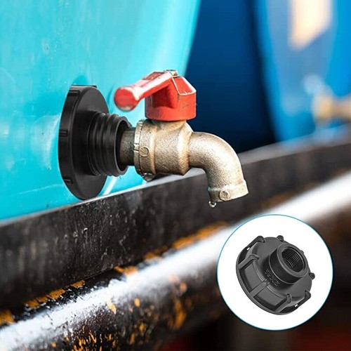 IBC Container Adapter Zubehör 1/2 3/4 1 Zoll Kappe Deckel Auslaufhahn Wasserhahn - Bild 6 von 16
