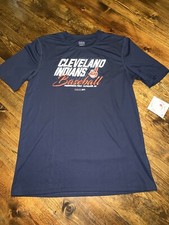 NWT MLB Cleveland Indians XL 18 Youth Shirt Navy Blue Polyester