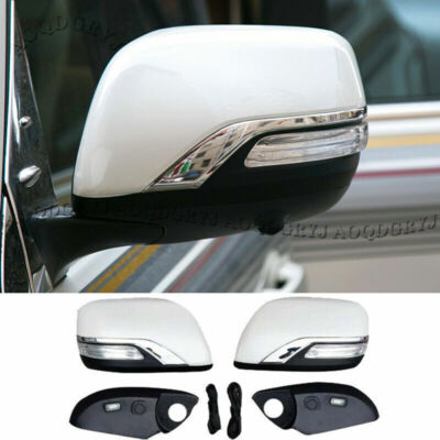 Fit for 16-21 Toyota Land Cruiser LC200 Pearl White Rear-View Mirror Cover