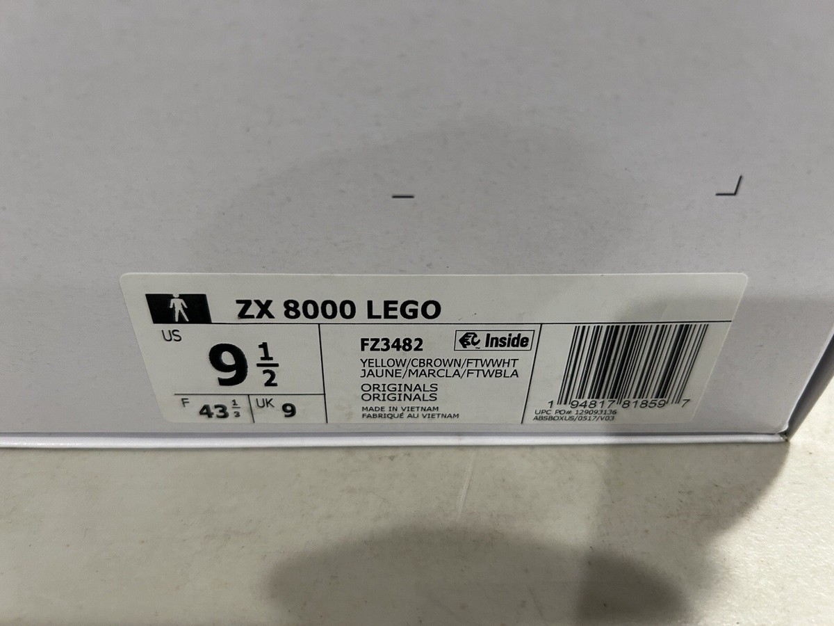 Adidas ZX 8000 LEGO Limited Edition Shoes Men's Size 9.5 FZ3482 | eBay