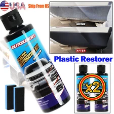 2PCS 200ml Car Plastic Restorer Trim Restoration kit Revitalizing Coating Agent