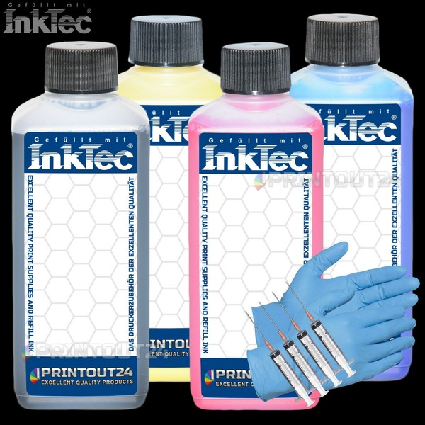 4L Inktec® Xl NachfüLl Drucker Tinte Ciss Refill Ink Set T41F2 T41F3 T41F4 T41F5-image