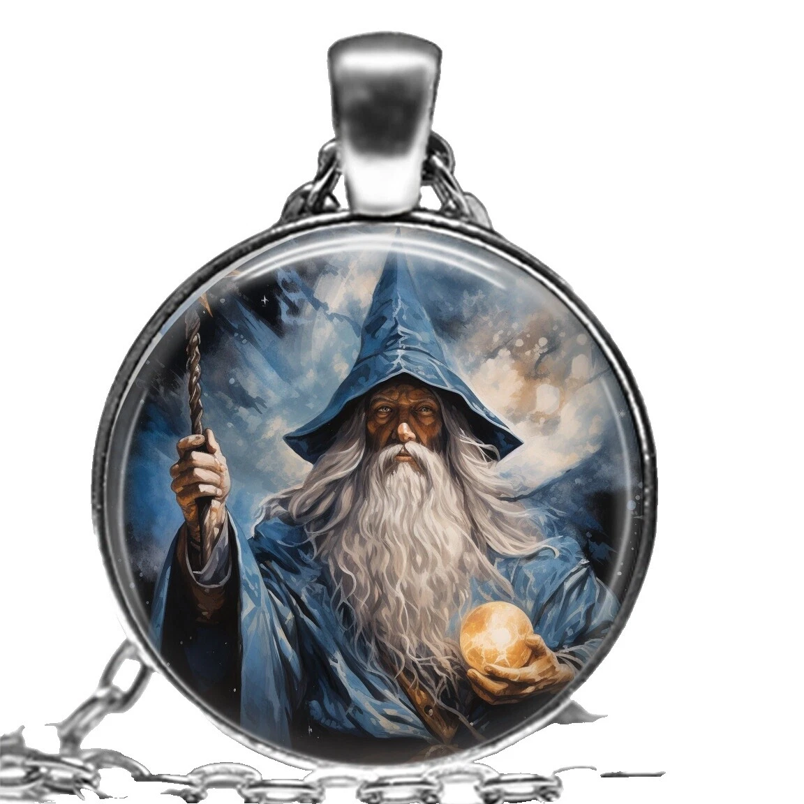 Chapado En Plata dibujos animados, personajes de película/TV Collares y colgantes De moda de vidrio