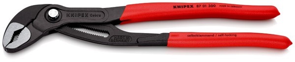 Knipex 87 01 300 Sb Cobra® Hightech-Wasserpumpenzange Mit Rutschhemmendem Kunsts-image