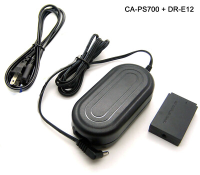 AC Adapter Power Supply For ACK-E12 Canon EOS M Mirrorless M2W M10 M50 M100 M200