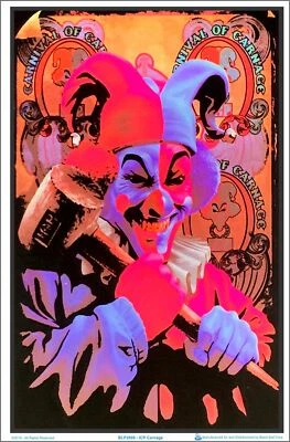 ICP - Insane Clown Posse Carnage by Tom Wood Black Light Poster 23 x 35