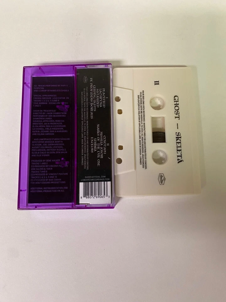 Ghost Skeleta Cassette Purple Case Bone Color Shell NEW/SEALED IN STOCK - Image 2 of 2