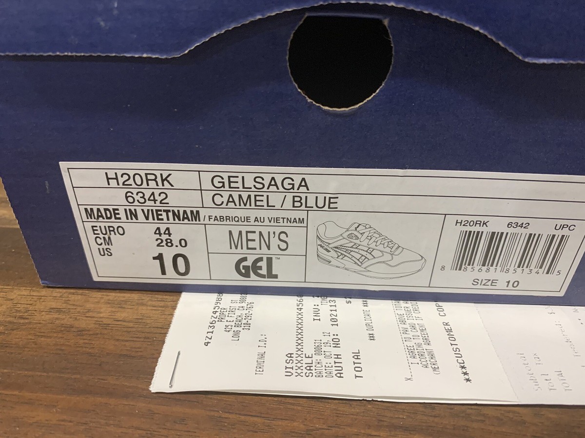 Asics Gel Saga II Foot Patrol Size 10 Sand H20RK-6342 Ronnie Fieg