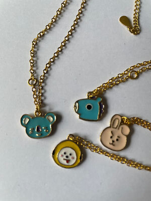 BT21 Gold Plated Chain and Character Pendant BTS