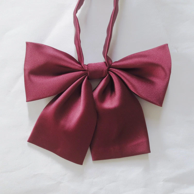 Linda Corbata Japonesa Escolar Niñas JK Uniforme Pajarita Colores Puros Lolita Juegos con disfraces Foto 3 de 4