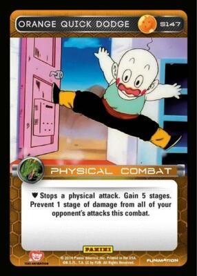 DBZ Dragon Ball Z TCG Card Panini Premiere S147 Orange Quick Dodge