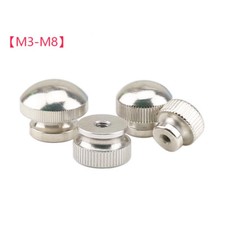 M3-M8 Knurled Thumb Nuts Flat Head/Dome Head Hand Grip Knob Nuts Nickel Plated