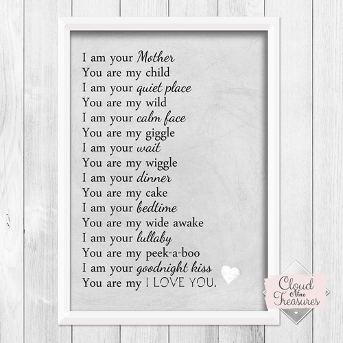 Cute little boy girl PRINT ONLY a4 Gift Picture nursery bedroom wall art quote - Picture 1 of 3