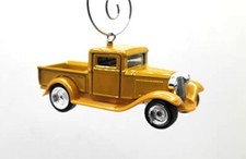 Christmas Ornament for 1932 Ford Pickup Gold