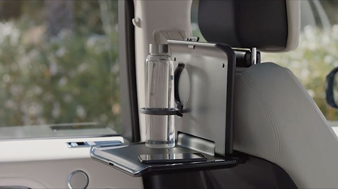 ランドローバー純正「クリック＆ワーク」折りたたみ式テーブル・「クリック＆ゴー」 FACTORY OEM LAND ROVER CLICK AND GO FOLDING SEAT BACK TABLE