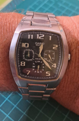 RARE Quality Edifice Casio EF-306 Quartz Watch Japan *EPSON 1343 Modules* Working