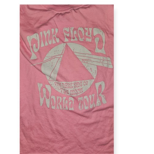 Niña Manga Corta Rosa Gráfico Camiseta Pink Floyd World Tour 2024 Pequeña (6-7) - Imagen 4 de 4