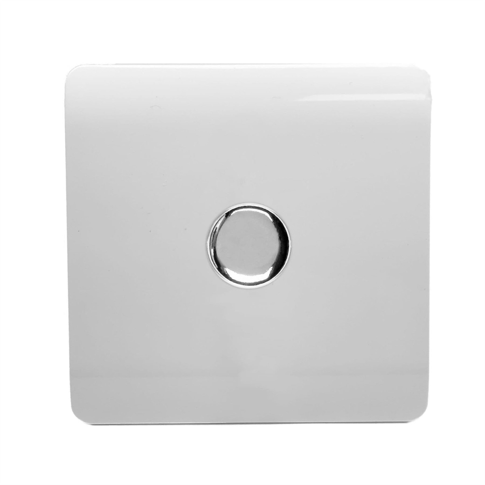 Trendi Switch Trendi 1 Gang 2 Way 100W Led Dimmer Screwless 10 Amp Light Switch - Ice White - Image 2