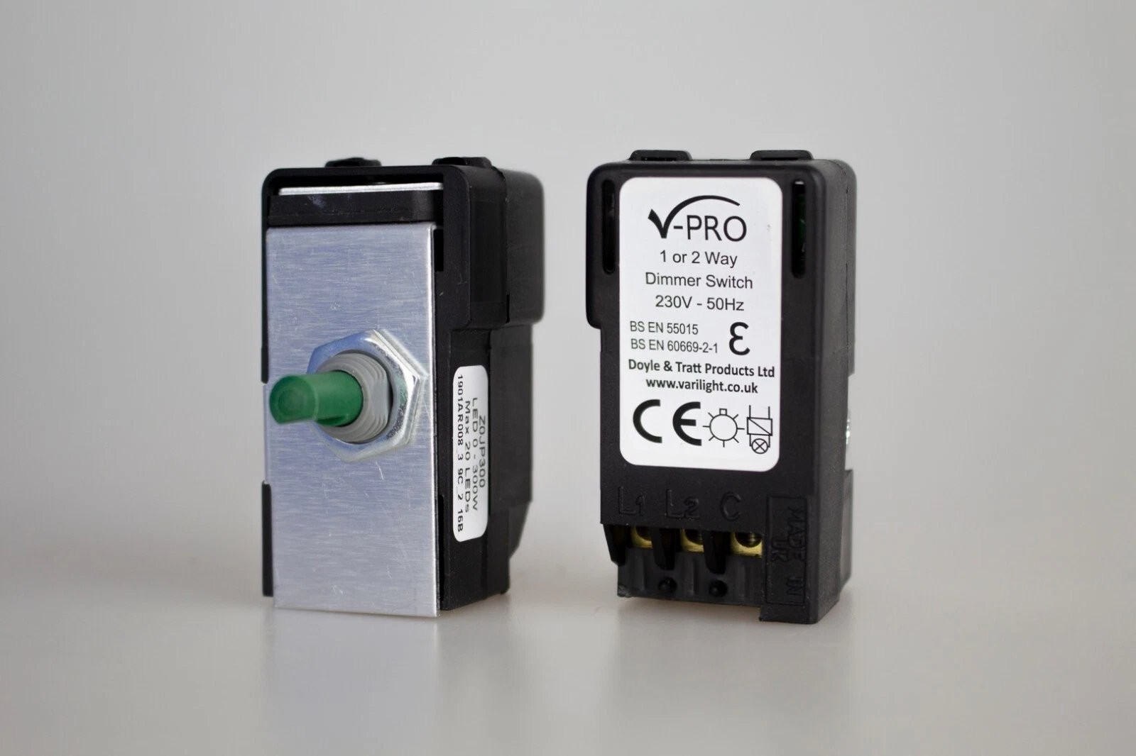 V-Pro MJP300 Dimmer Switch Replacement Module Kit 2 Way Push On Off Rotary LED