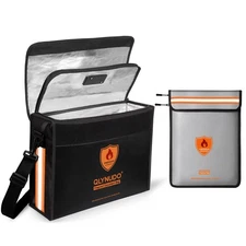 Fireproof Document Bag with Reflective Strips (Reinforced Fire Protection - A...
