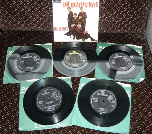 The Beatles 4 x 7" singles & 1 EP_Excellent