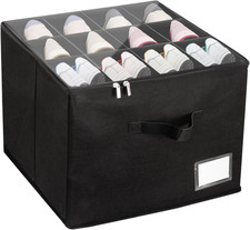 Shoe Organizer for Closet, Fits up to 12 Pairs, Foldable Shoe Storage Containers
