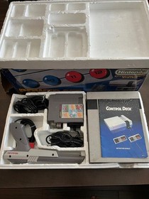 Nintendo NES Console Power Set w/ Power Pad in Box and Triple Game Pak