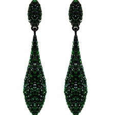Bride Rhinestone Earrings Statement for Women Water Drop Crystal