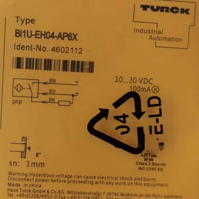1piece new turck BI1U-EH04-AP6X 4602112 proximity switch sensor Free ship