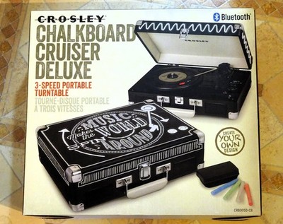 Chalkboard Cruiser Deluxe v Crosley | Bluetooth Plattenspieler - Schwarz
