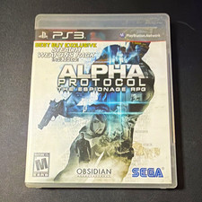 SEGA Alpha Protocol PS3 Role Playing, Manual Included (M) NTSC 2010